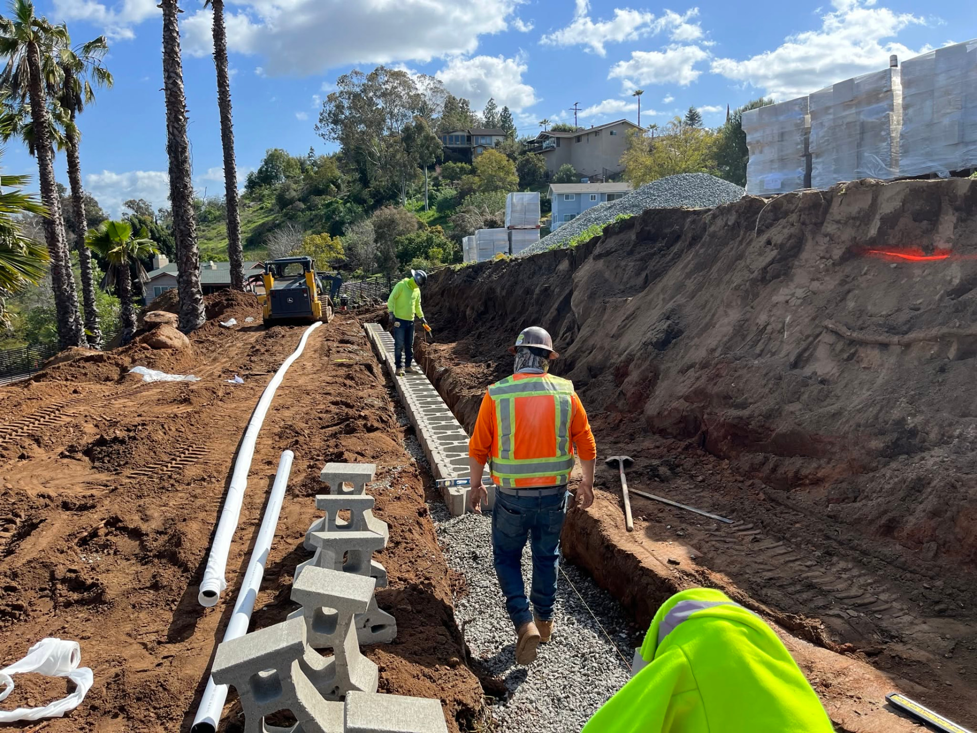 Property Line Wall — retaining wall in San Diego County, CA