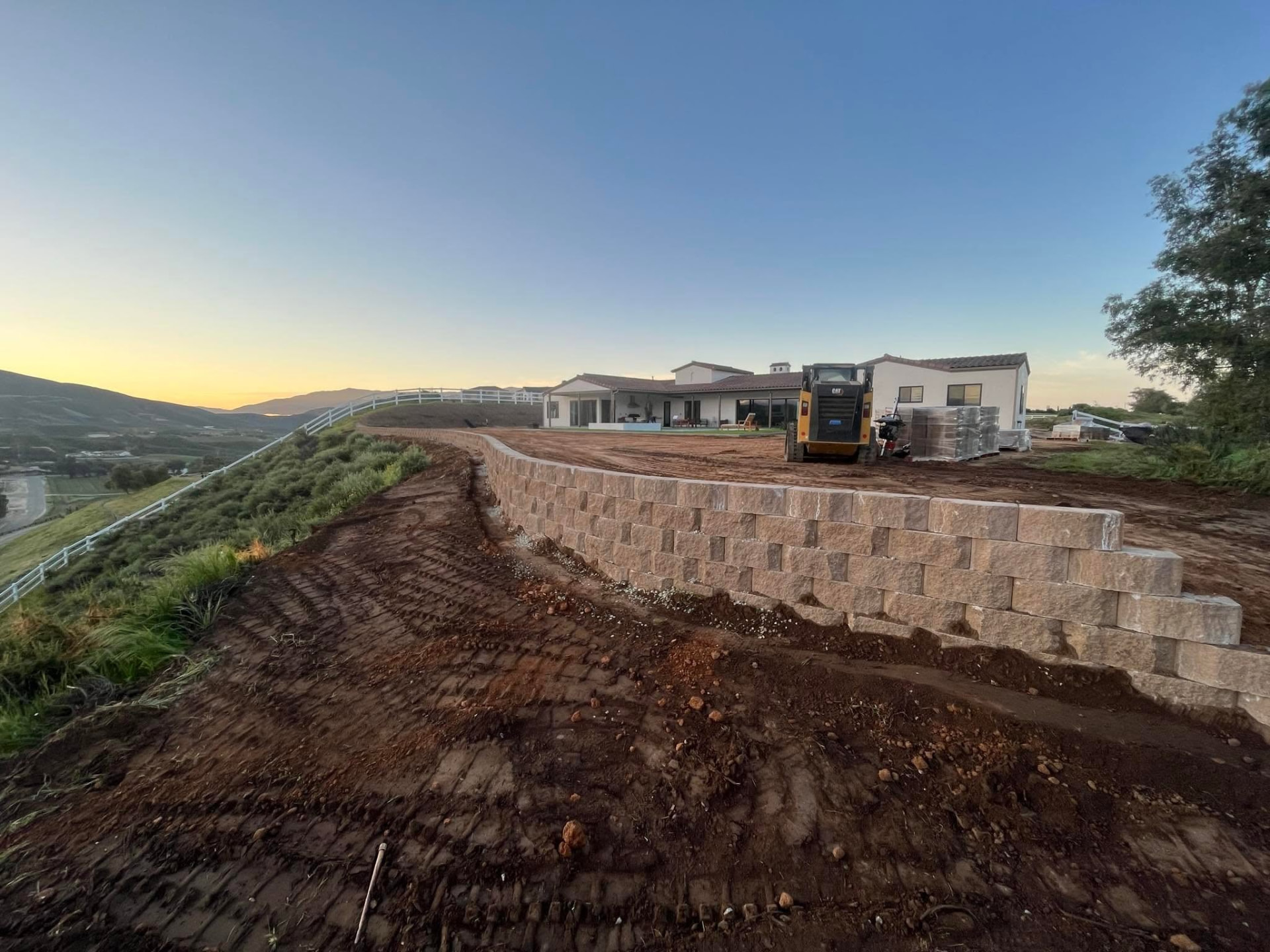 Multi-Lift Block Wall Build — retaining wall in Temecula, CA