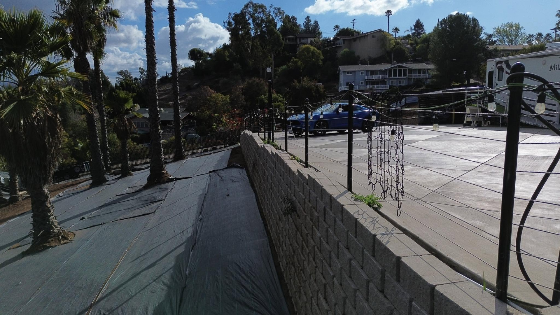 Driveway Edge Wall — retaining wall in El Cajon, CA